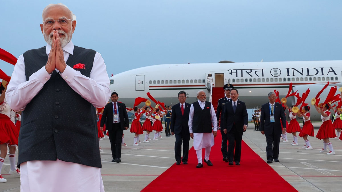 Narendra Modi : చైనాలో మోదీకి ఘన స్వాగతం