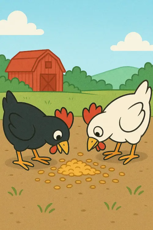 Black Hen White Hen:నల్లకోడి తెల్లకోడి