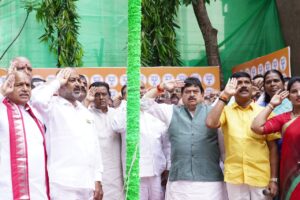 తెలంగాణలో ఘనంగా బీజేపీ స్వాతంత్ర్య వేడుకలు
