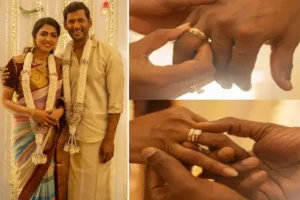 Vishal ఘనంగా విశాల్, ధన్సిక నిశ్చితార్థం..