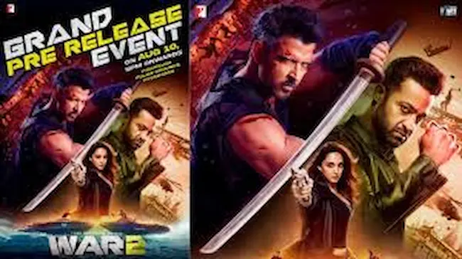 War 2: నేడు హైదరాబాద్‌లో ‘వార్-2’ సినిమా ప్రీ-రిలీజ్ వేడుక