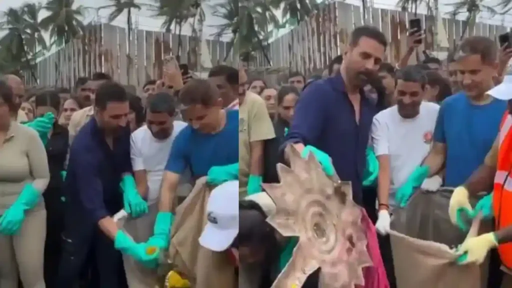 Telugu News:Akshay Kumar-గణేశ్ నిమజ్జనం తరువాత ముంబై బీచ్‌ల్లో క్లీనింగ్ డ్రైవ్