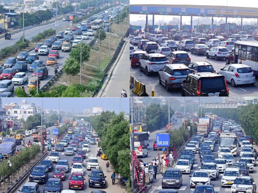  Telugu News: Heavy Traffic: దసరా పండుగ.. విజయవాడ హైవేపై ట్రాఫిక్ నరకం