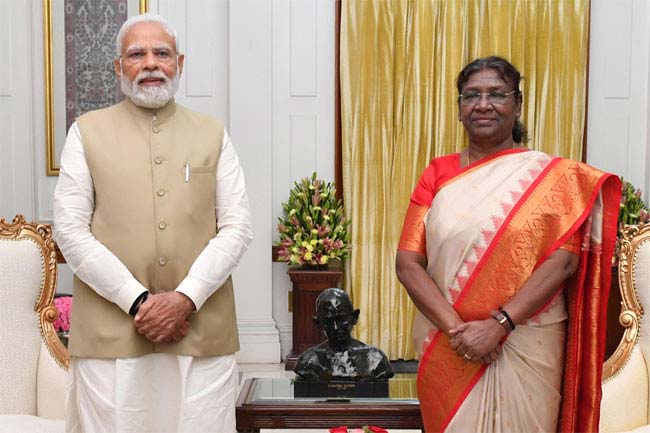 Breaking News – Modi meets President Murmu : రాష్ట్రపతి ముర్ముతో ప్రధాని మోదీ భేటీ