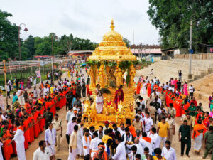 శ్రీశైలంలో ఆరుద్ర నక్షత్ర వైభ‌వంగా స్వ‌ర్ణ ర‌థోత్స‌వం