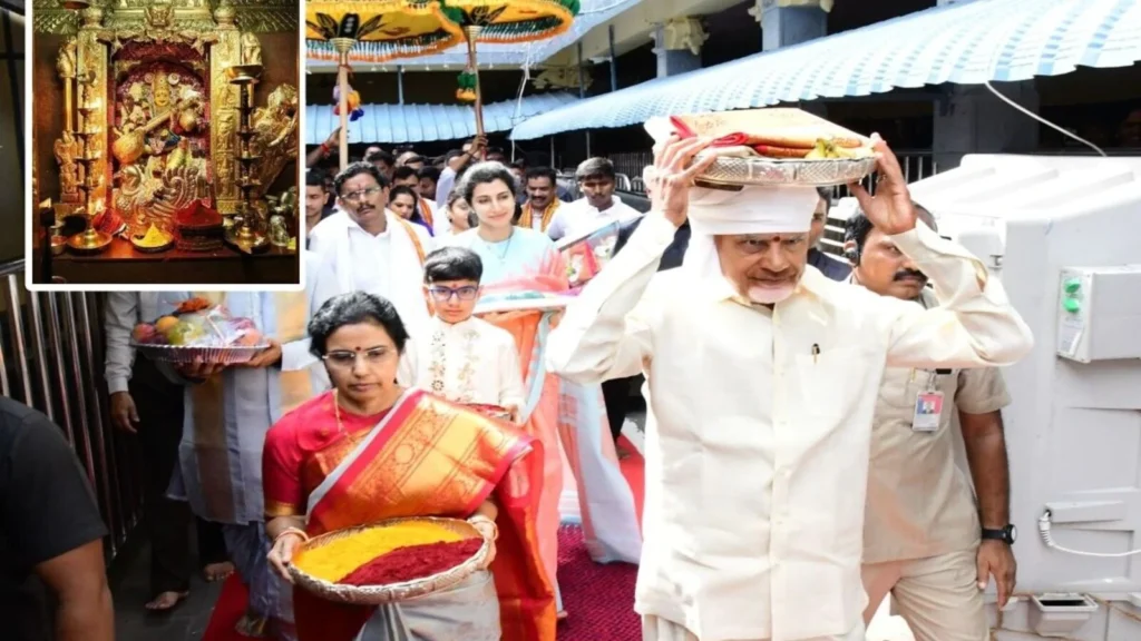 Telugu News: Chandrababu: మూల నక్షత్రం: దుర్గమ్మకు సీఎం చంద్రబాబు పట్టువస్త్రాల సమర్పణ.