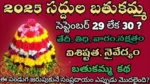 Saddula Bathukamma