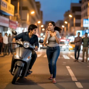 ప్రేమను తిరస్కరించిందని స్కూటీతో ఢీకొట్టిన యువకుడు