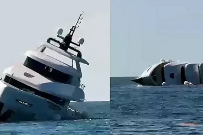 Luxury Yacht -  సముద్రంలో మునిగిపోయిన లగ్జరీ నౌక
