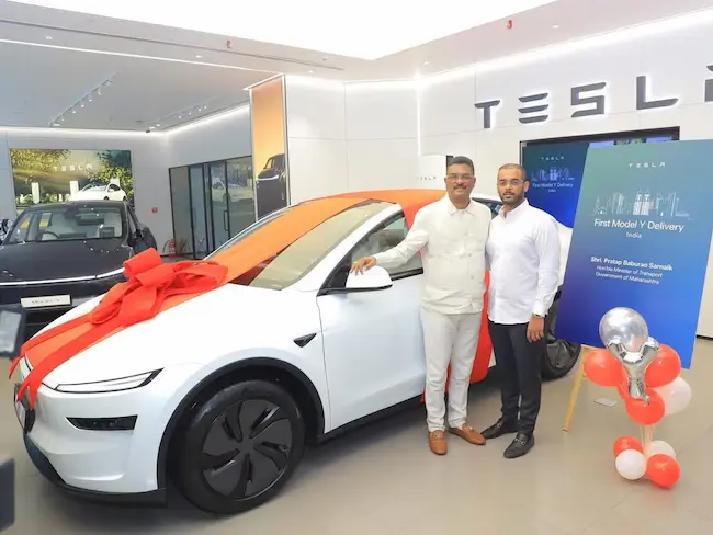 News Telugu: Tesla: భారతదేశంలో తొలి టెస్లా కారు డెలివరీ