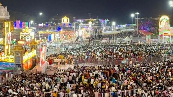 Telugu News:TTD: తిరుమలలో గరుడ వాహన సేవకు భక్తుల భారీ రద్దీ