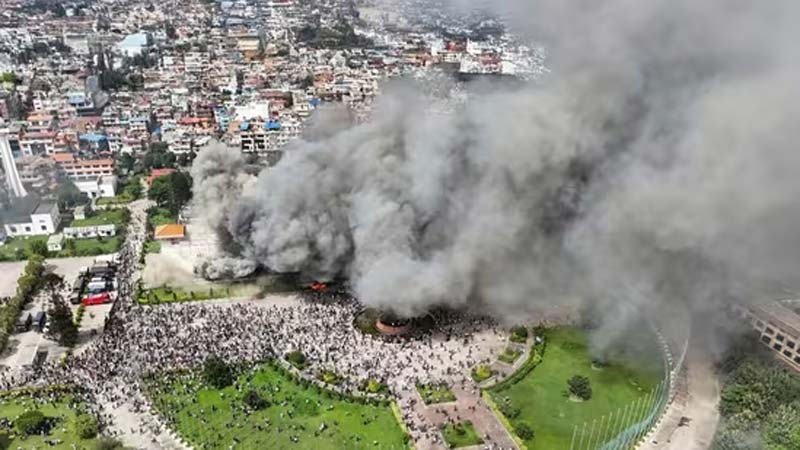 Breaking News – NEPAL: పార్లమెంట్ భవనానికి నిప్పు