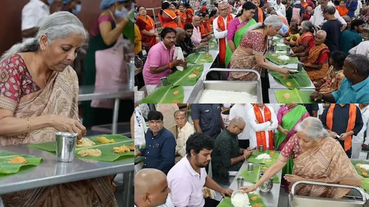 Nirmala Sitharaman – తిరుమలలో భక్తులకు అన్నప్రసాదాలు వడ్డించిన కేంద్ర ఆర్థిక మంత్రి