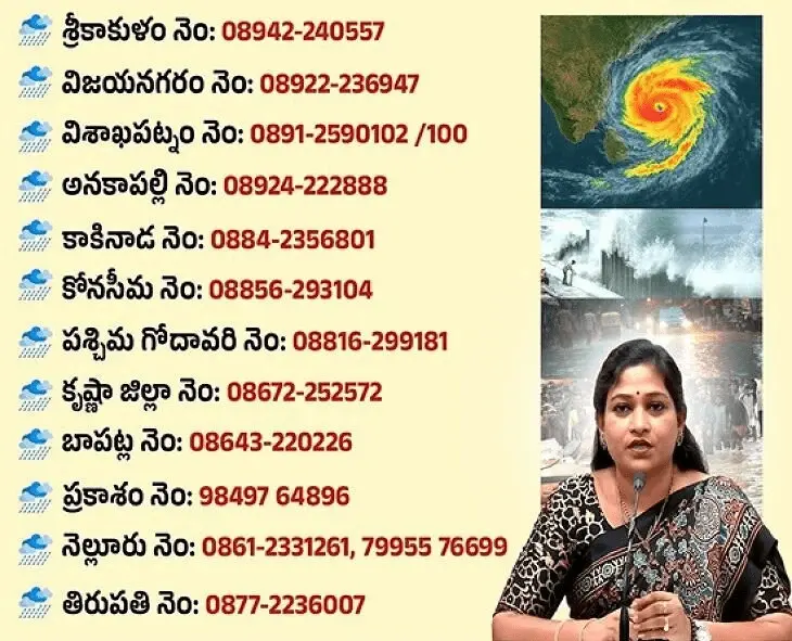 News Telugu: Rain Alert: అన్ని జిల్లాల్లో కంట్రోల్ రూములు ఏర్పాటు – హోంమంత్రి అనిత