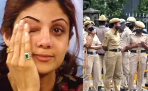 శిల్పా శెట్టిని విచారించిన పోలీసులు