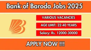 బ్యాంక్ ఆఫ్ బరోడా లో జాబ్స్ అప్లై చేసారా?