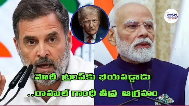 Latest Telugu News : Rahul Gandhi : ట్రంప్‌ను చూసి మోదీ భయపడ్డారు : రాహుల్‌ గాంధీ