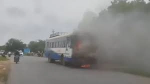 Telugu News:Vijayawada: నందిగామ హైవే బస్సులో పొగలు – డ్రైవర్ అప్రమత్తతతో రక్షణ