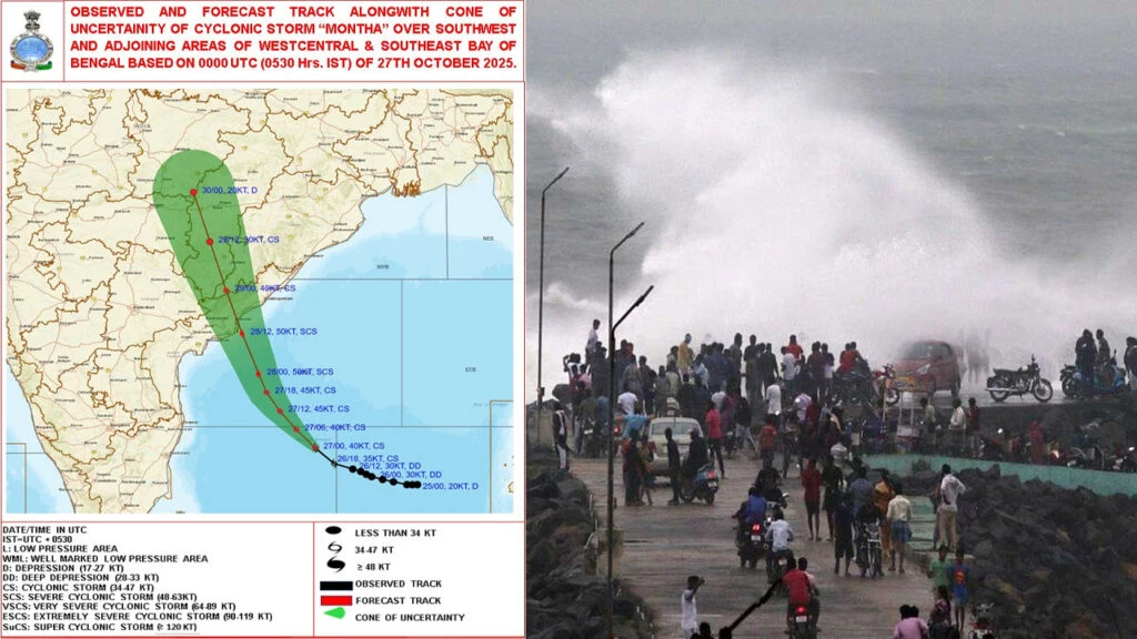 Telugu News:Montha Cyclone: తుఫాన్ ప్రభావం తీవ్రం – ఏపీ, తెలంగాణ, ఒడిశాకు ఫ్లాష్ ఫ్లడ్ అలర్ట్