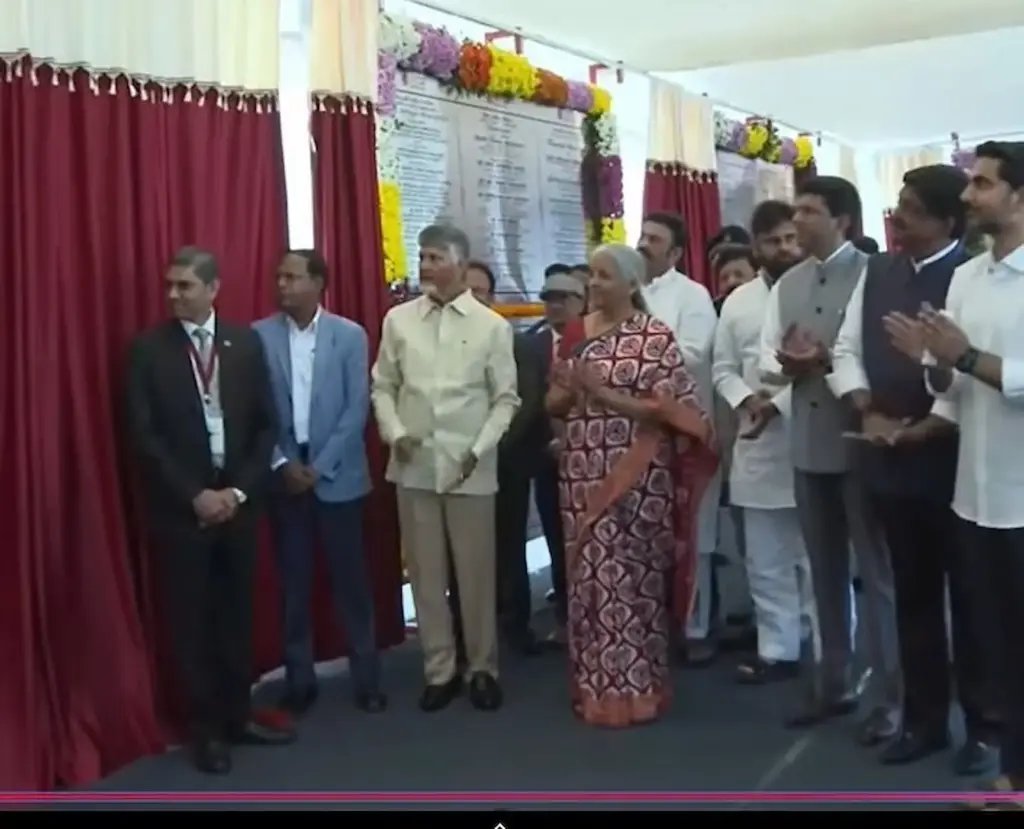 Foundation stone laid for 15 banks in Amaravati