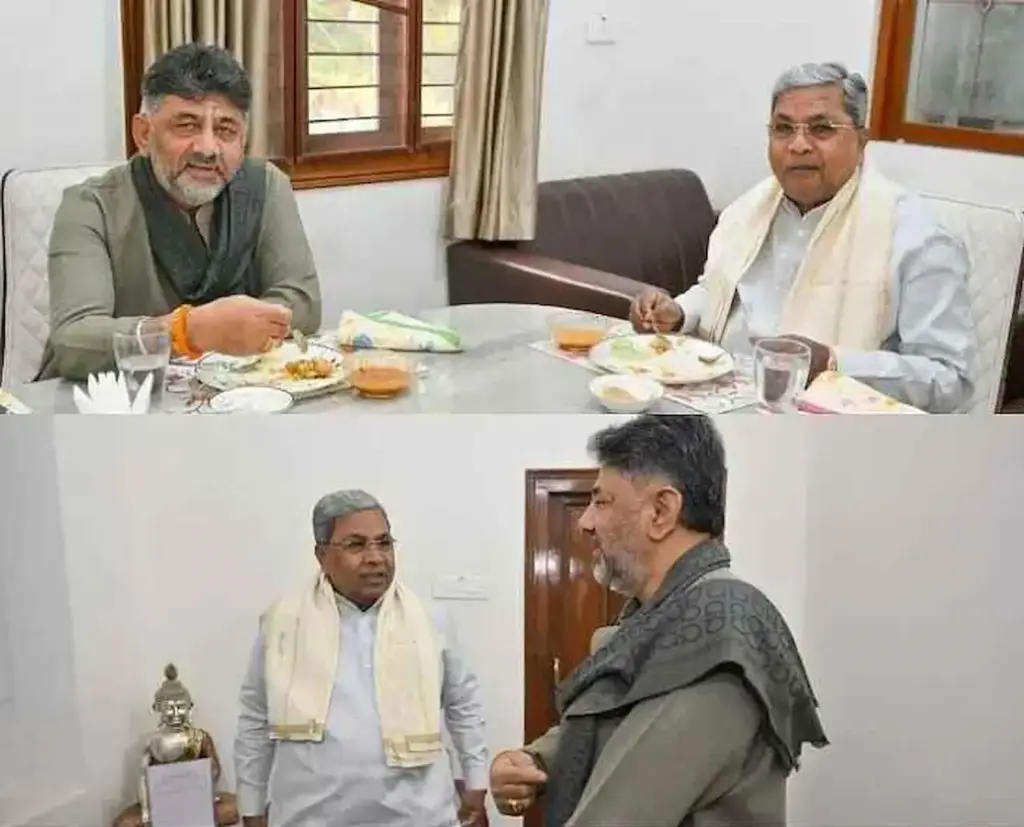 Karnataka: Sidhu-DK breakfast meet