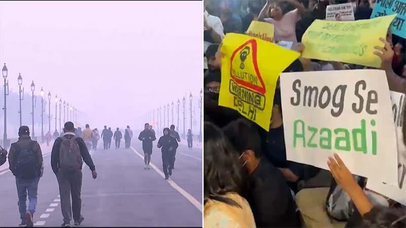 Breaking News – Protest : వాయు కాలుష్యం.. ఢిల్లీలో స్థానికుల నిరసన