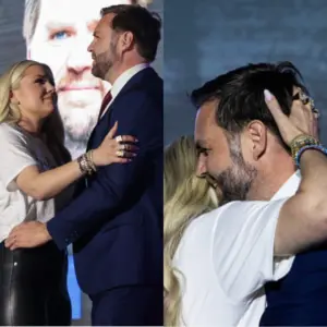 జేడీ వాన్స్ ను కౌగిలించుకున్న ఎరికా కిర్క్.. దుమారం రేపిన ఫొటోపై క్లారిటీ