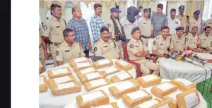 సినీఫక్కీలో గంజాయి పట్టివేత: ఎస్పీ ఎల్.సుబ్బరాయుడు