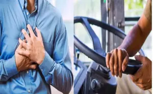 కోనసీమ జిల్లాలో రన్నింగ్ బస్సులో డ్రైవర్ కు గుండెపోటు..