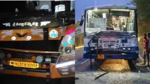 నల్లగొండ , కరీంనగర్ , సత్య సాయి లో బస్సులు ఢీ