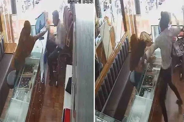 Telugu News: VIDEO VIRAL: బంగారం దోచుకోబోయి దెబ్బలు కొట్టించుకున్న మహిళ