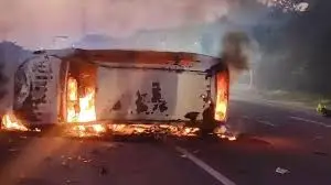 నల్గొండ జిల్లాలో భయానక రోడ్డుప్రమాదం