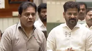 కేటీఆర్‌పై రేవంత్ సెటైర్ – ‘పుష్ప’ సినిమా ఐటమ్ సాంగ్‌తో పోలిక