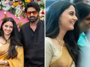 ప్రభాస్‌ ఆతిథ్యనికి ఫౌజీ భామ ఇమాన్వీ ఫిధా..కడుపు నిండిపోయిందంటూ..