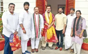 ఖర్గే, రాహుల్ గాంధీలకు నవీన్ యాదవ్‌ను పరిచయం చేసిన రేవంత్