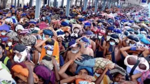 శబరిమలలో భక్తుల రద్దీతో మహిళ మృతి..