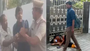 నడిరోడ్డు పై భార్య గొంతుకోసి హతమార్చిన భర్త