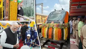 ప్రధాని మోదీ నలుగు కొత్త వందే భారత్ ట్రైన్లను ప్రారంభించారు కొత్త రూట్లు..