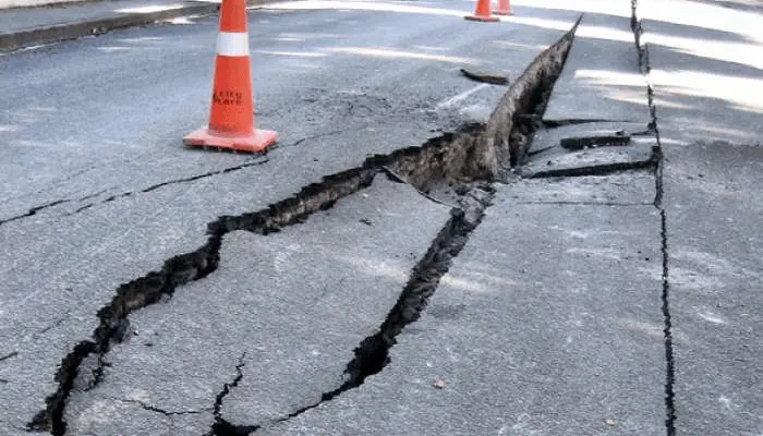 An earthquake in Taiwan