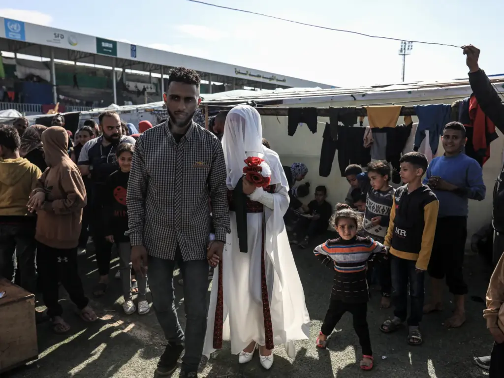 Telugu News: GAZA: గాజాలో సామూహిక వివాహాలు.. ఒక్కటైన 54జంటలు