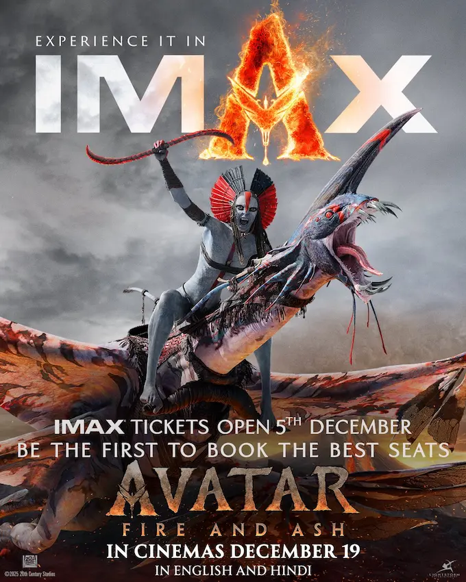 'Avatar 3' IMAX bookings begin from the 5th of this month