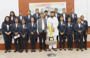 అంధుల మహిళల జట్టును అభినందించిన డిప్యూటీ సీఎం