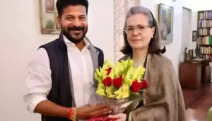 కాంగ్రెస్ పెద్దలతో భేటీ అయినా రేవంత్ రెడ్డి