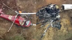 రెండు హెలికాప్టర్లు ఢీ.. వీడియో వైరల్