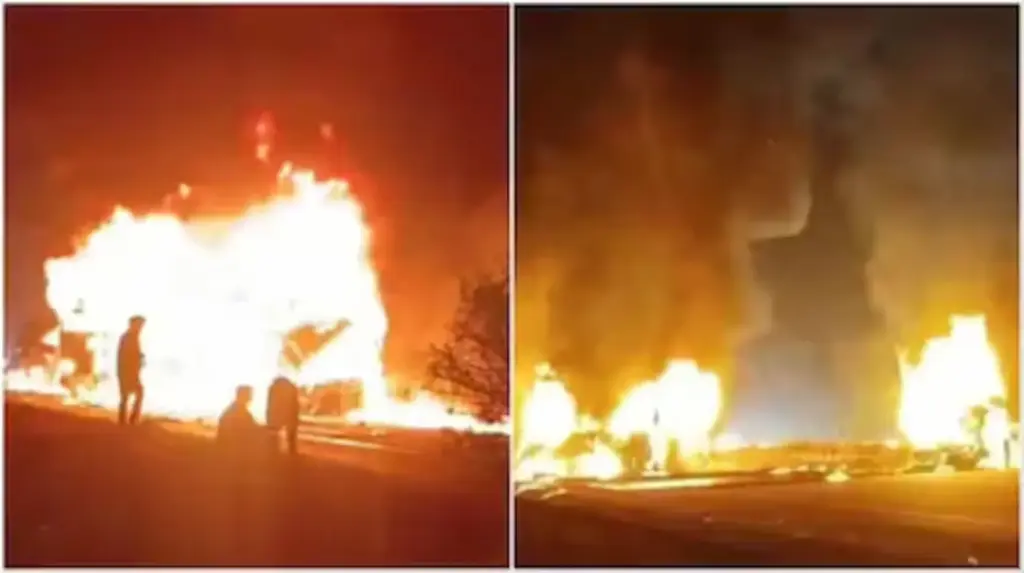 A horrific bus accident in Karnataka