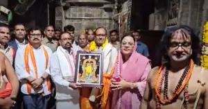 అప్పన్నను దర్శించుకున్న కేంద్ర మంత్రి