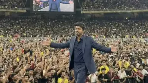 ఆడియో రిలీజ్.. అభిమానులను వారించిన విజయ్ ఎందుకంటే?