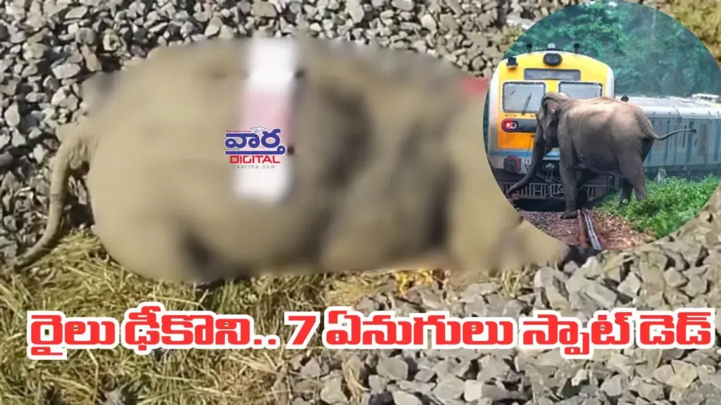 ఏనుగుల గుంపును ఢీకొట్టిన రాజధాని .. పట్టాలు తప్పిన బోగీలు