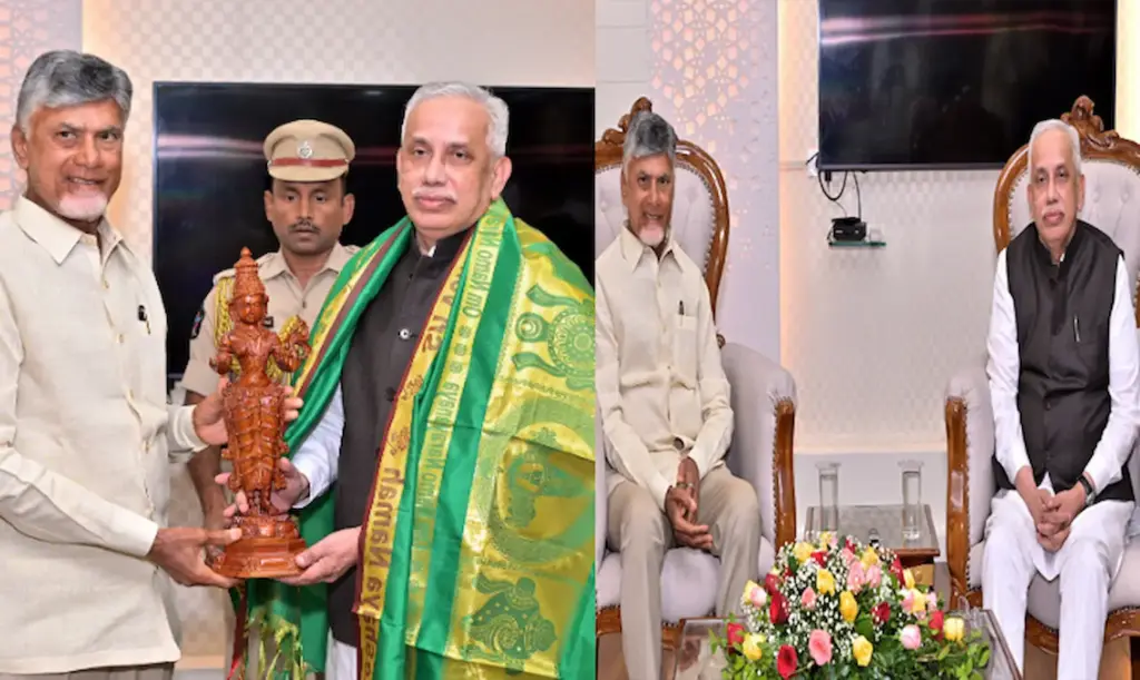 గవర్నర్ అబ్దుల్ నజీర్ తో సిఎం చంద్రబాబు భేటీ