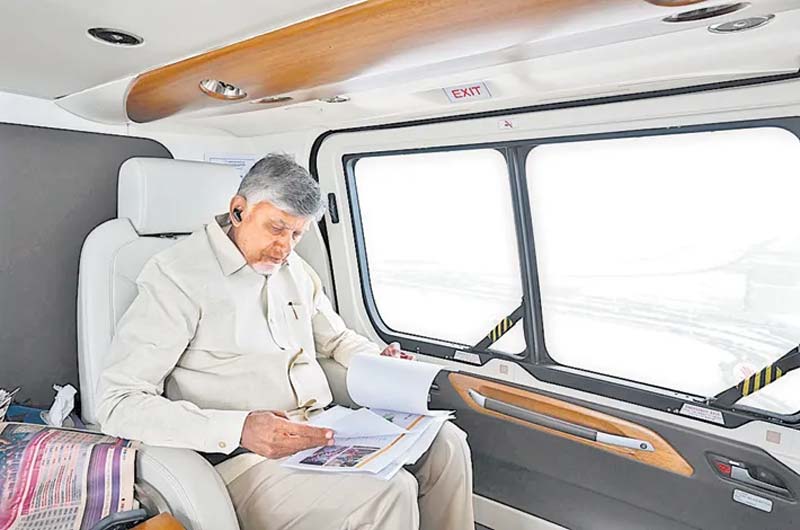 CM Chandrababu’s Aerial Survey : ఉత్తరాంధ్ర ప్రాజెక్టులపై సీఎం చంద్రబాబు ఏరియల్ సర్వే